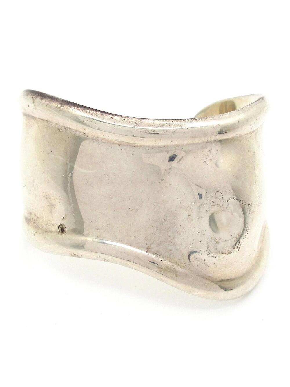 Tiffany&Co. Bone Cuff Silver Bangle #293225T15B